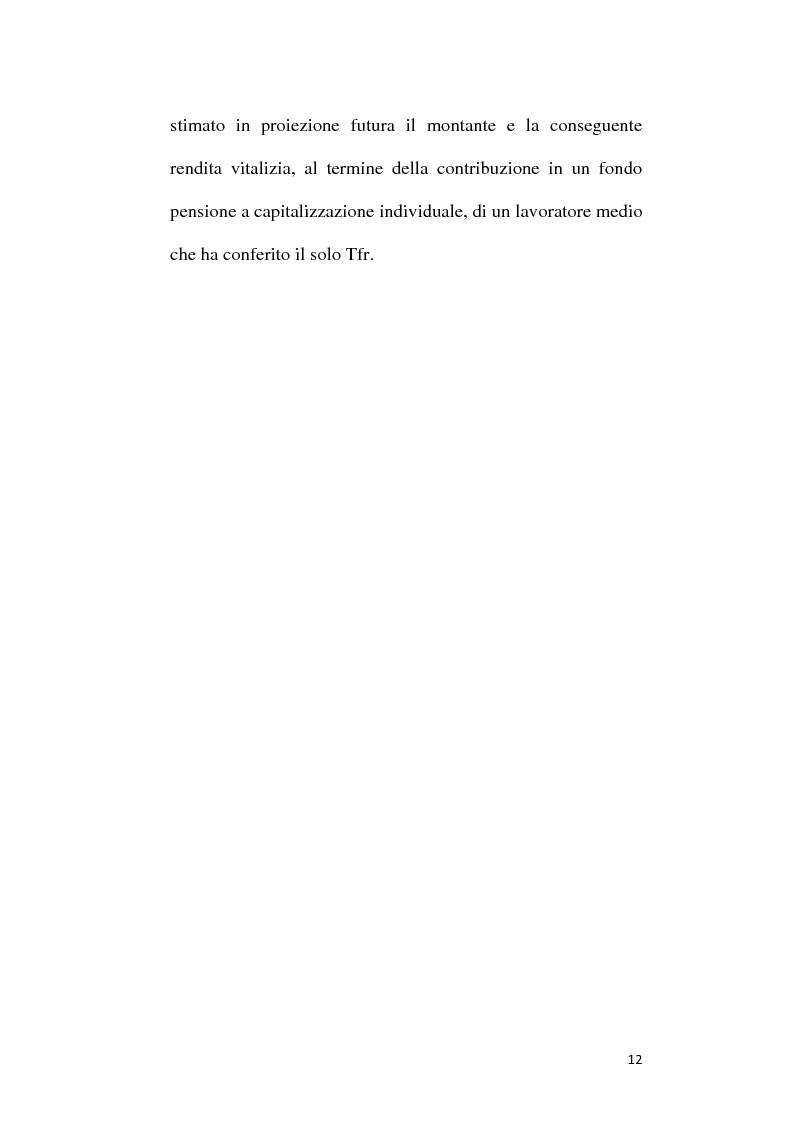 Anteprima della tesi: Fondi Pensione e riforma del Tfr: sistemi finanziari, tipologie e funzionamento dei fondi a contribuzione definita secondo il d.lgs. 252/2005, Pagina 7