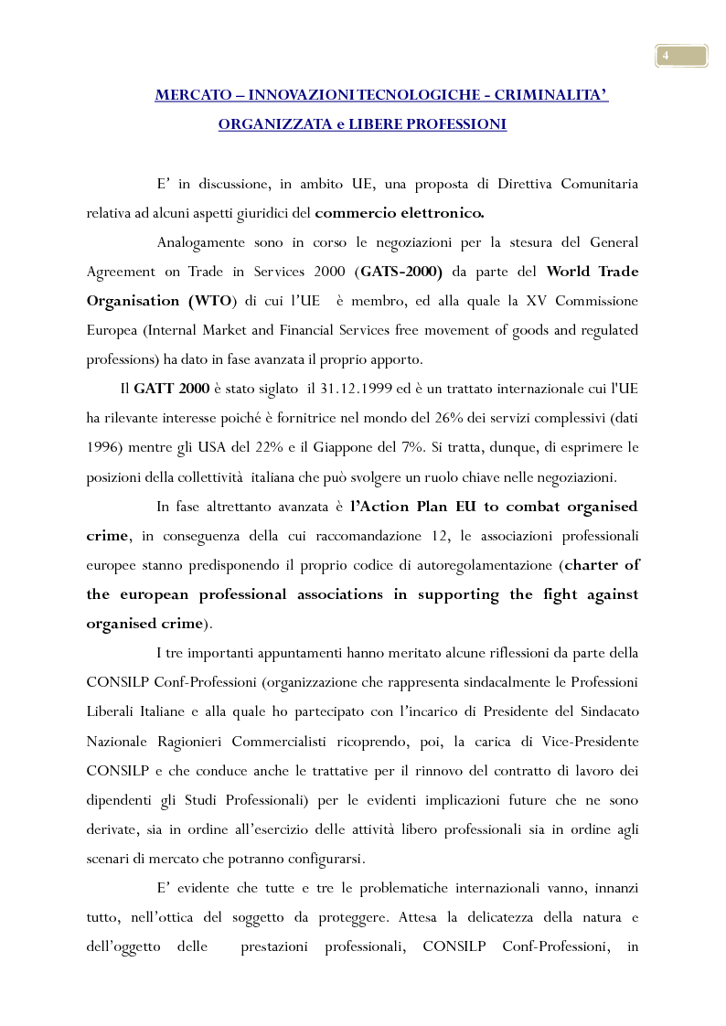Anteprima della tesi: Esame delle professioni liberali nel contesto nazionale ed europeo, Pagina 3