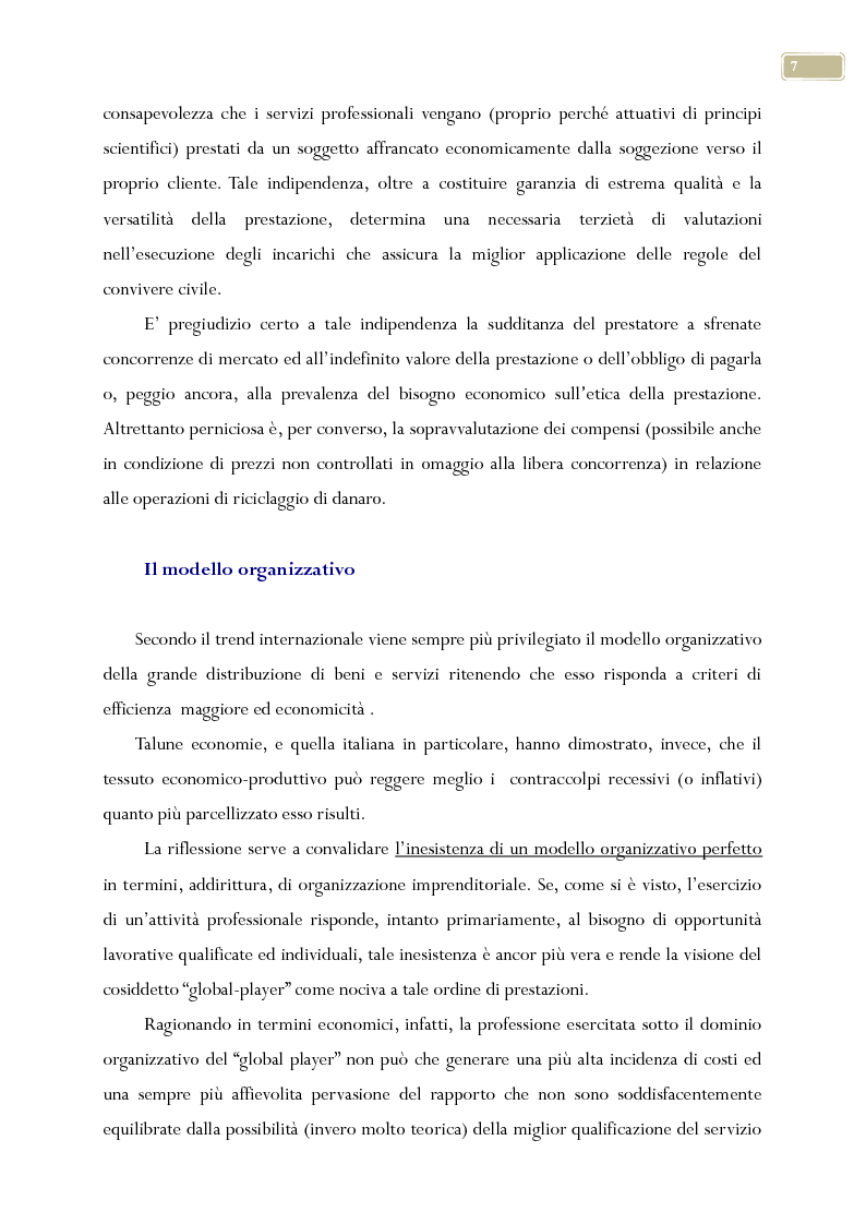 Anteprima della tesi: Esame delle professioni liberali nel contesto nazionale ed europeo, Pagina 6