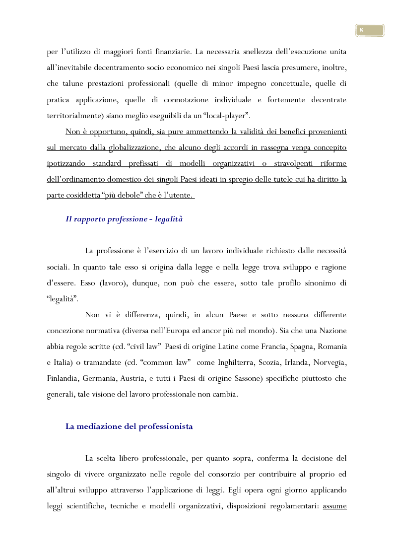 Anteprima della tesi: Esame delle professioni liberali nel contesto nazionale ed europeo, Pagina 7