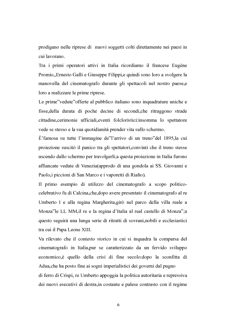 Anteprima della tesi: Norme a sostegno dell'attività cinematografica in Italia, Pagina 2