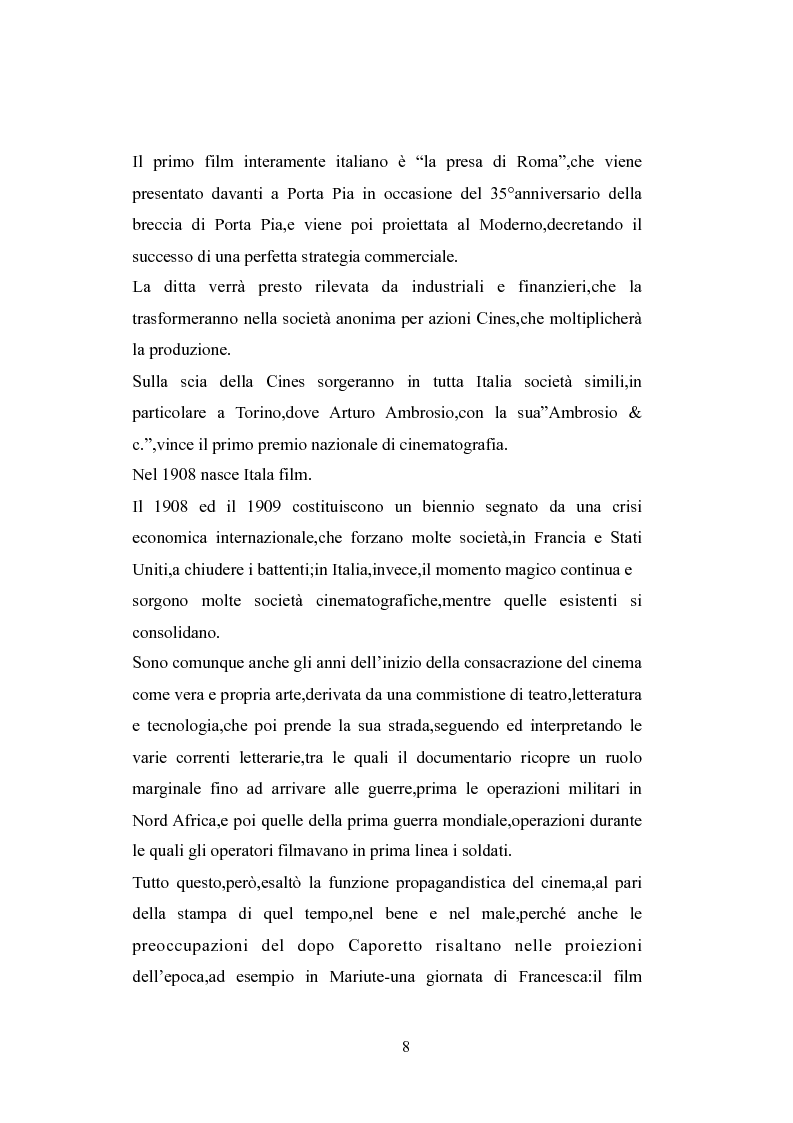 Anteprima della tesi: Norme a sostegno dell'attività cinematografica in Italia, Pagina 4