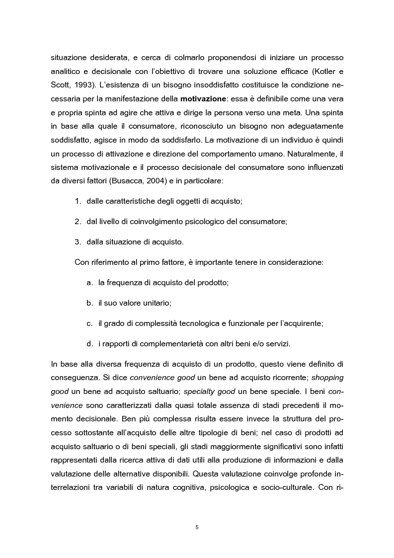 Anteprima della tesi: Means-end chain: il valore della means-end chain in una prospettiva inter-category, Pagina 4