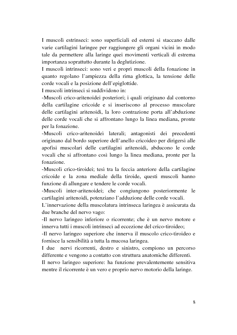 Anteprima della tesi: Le Disfonie Psicogene, Pagina 6