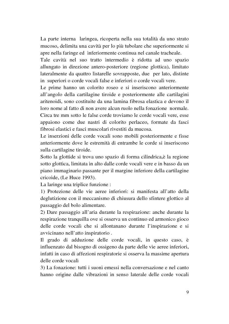 Anteprima della tesi: Le Disfonie Psicogene, Pagina 7