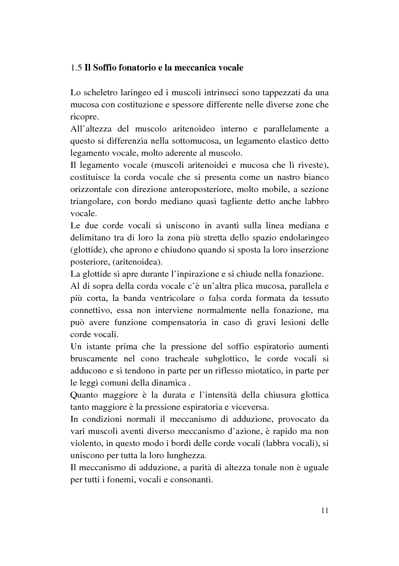 Anteprima della tesi: Le Disfonie Psicogene, Pagina 9