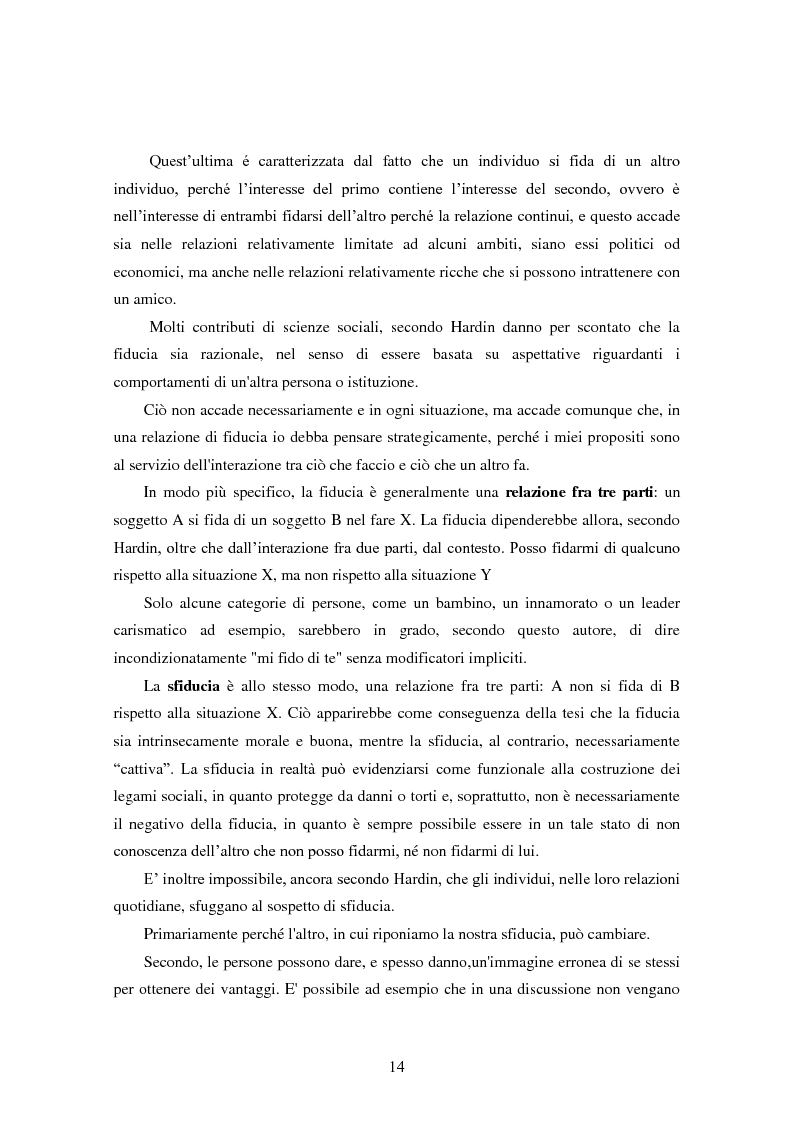 Anteprima della tesi: Modalità di sviluppo delle relazioni di fiducia nelle interazioni on line. Il caso b-to-c in contesti naturali., Pagina 12