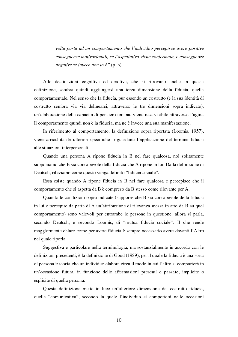 Anteprima della tesi: Modalità di sviluppo delle relazioni di fiducia nelle interazioni on line. Il caso b-to-c in contesti naturali., Pagina 8
