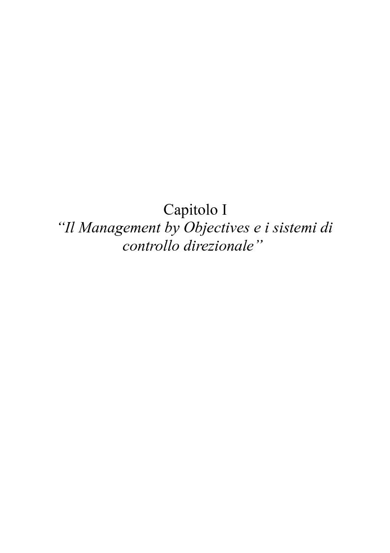 Anteprima della tesi: Il sistema premi/incentivi nell'economia d'azienda: dal Management by objectives al Balanced Scorecard, Pagina 4