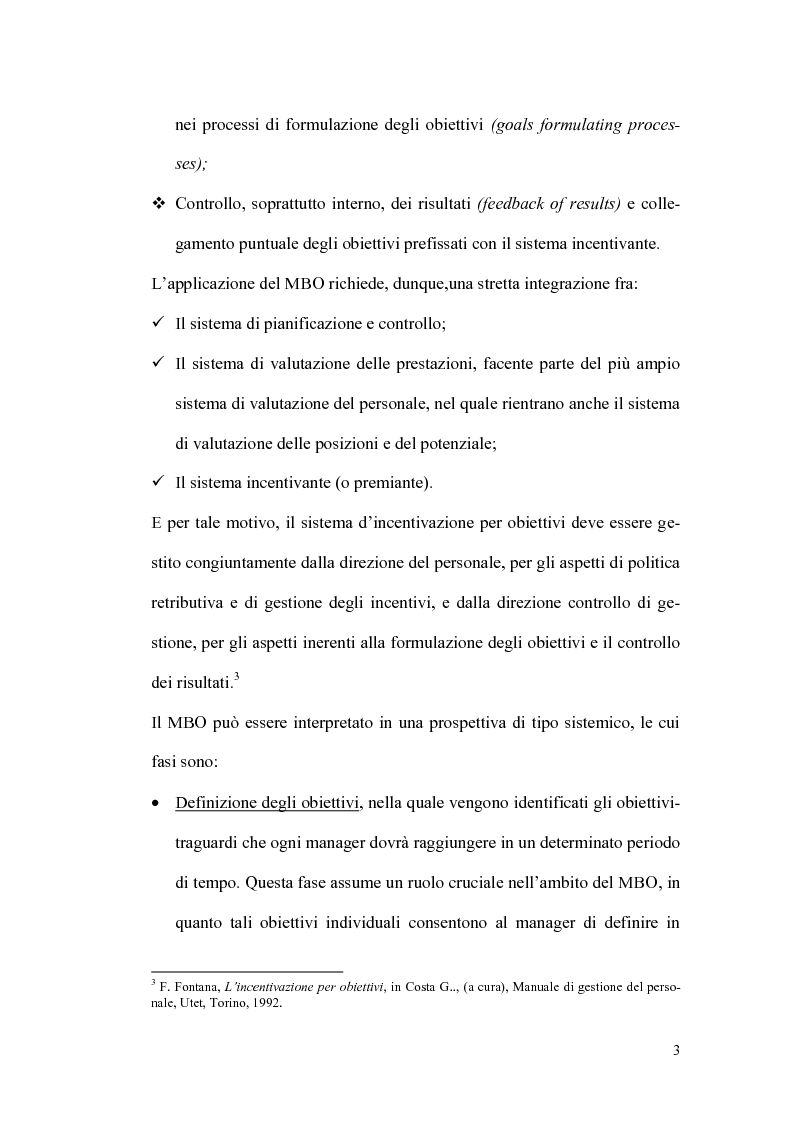 Anteprima della tesi: Il sistema premi/incentivi nell'economia d'azienda: dal Management by objectives al Balanced Scorecard, Pagina 7