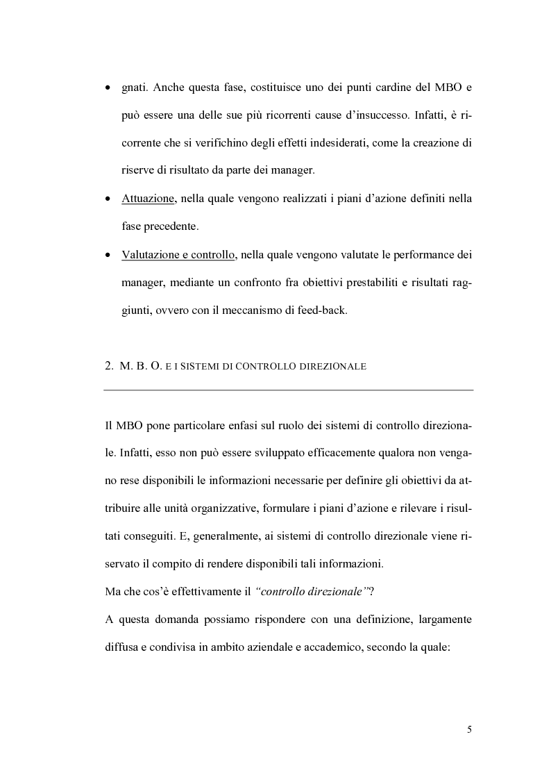 Anteprima della tesi: Il sistema premi/incentivi nell'economia d'azienda: dal Management by objectives al Balanced Scorecard, Pagina 9