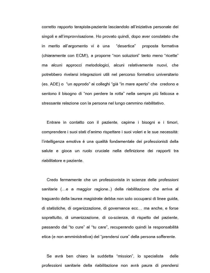 Anteprima della tesi: Intelligenza emotiva e adherence per un un outcome clinico favorevole, Pagina 4
