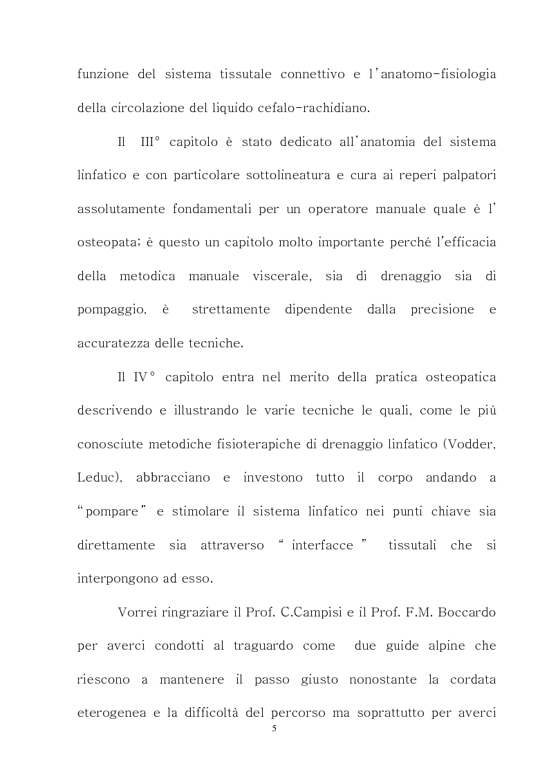 Anteprima della tesi: Tecniche di drenaggio e pompaggio linfatico secondo la medicina osteopatica, Pagina 2