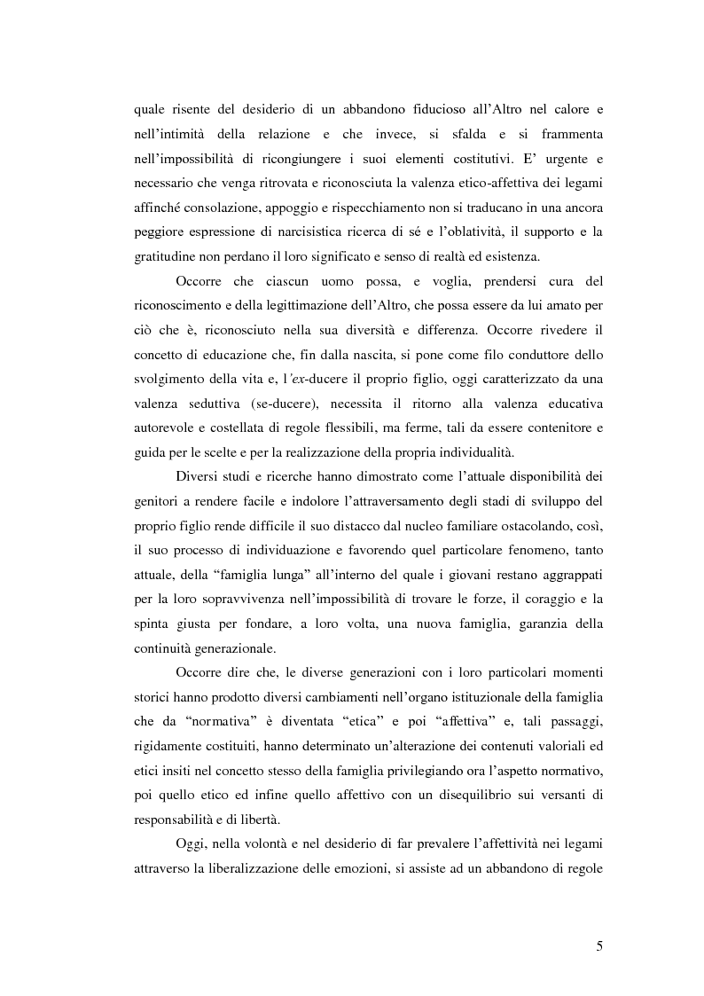 Anteprima della tesi: Il legame affettivo tra con-fusione e identità. Psicopatologia della relazione affettiva., Pagina 3