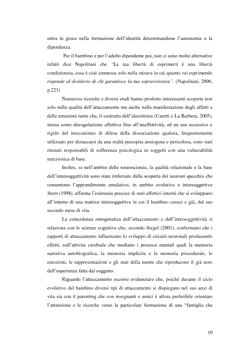 Anteprima della tesi: Il legame affettivo tra con-fusione e identità. Psicopatologia della relazione affettiva., Pagina 8