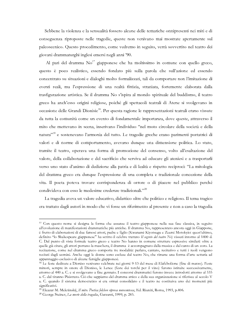 Anteprima della tesi: Fedra e l'Usignolo. Riscrittura del mito nel teatro di Timberlake Wertenbaker e Sarah Kane, Pagina 12