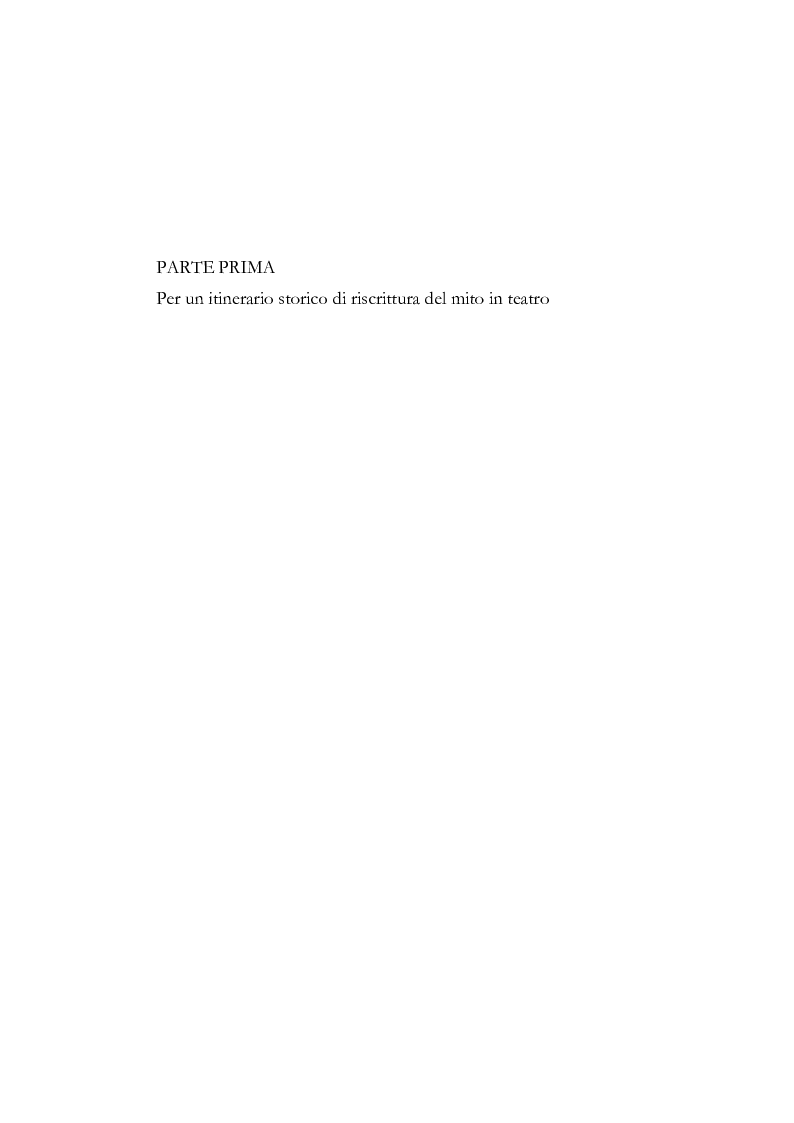 Anteprima della tesi: Fedra e l'Usignolo. Riscrittura del mito nel teatro di Timberlake Wertenbaker e Sarah Kane, Pagina 6