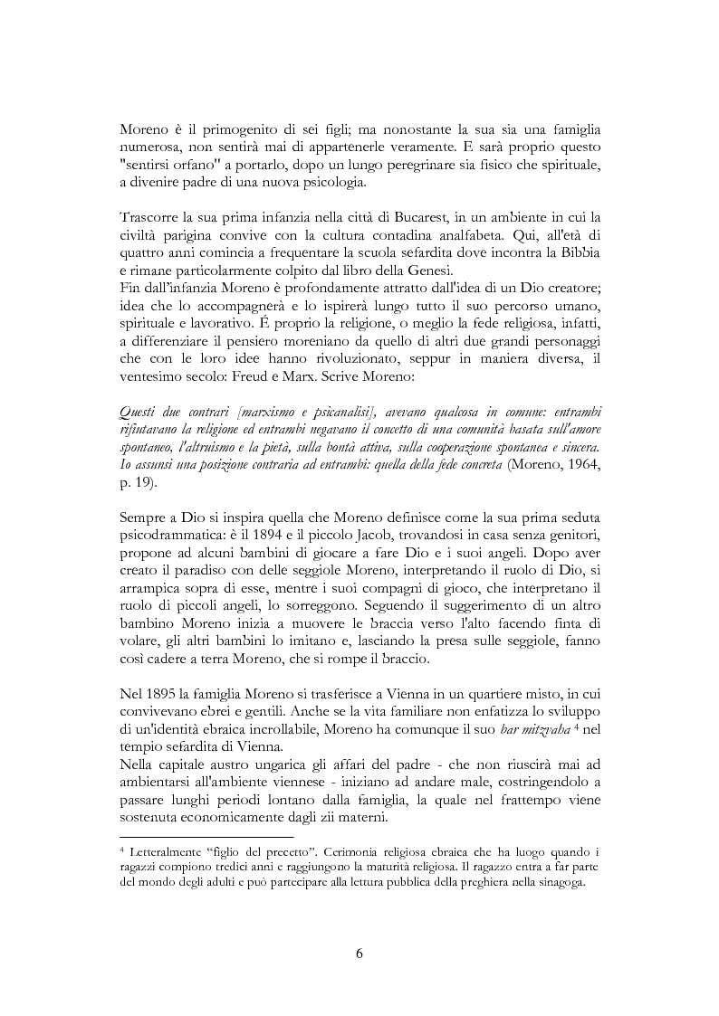 Anteprima della tesi: Per una riscoperta dello psicodramma classico: dalle origini al suo approdo in Italia, Pagina 4