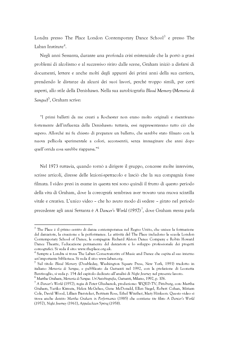 Anteprima della tesi: Mito e Tragedia nella coreografia di Martha Graham e Virgilio Sieni, Pagina 2