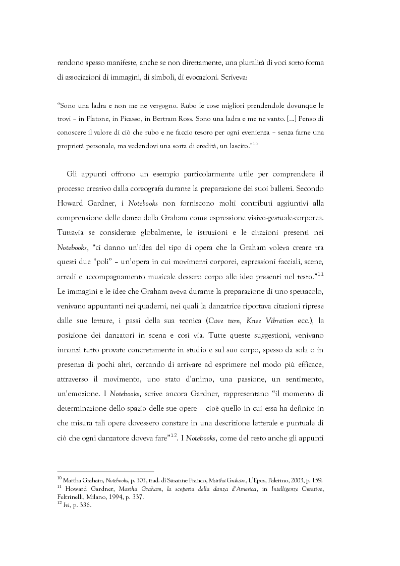 Anteprima della tesi: Mito e Tragedia nella coreografia di Martha Graham e Virgilio Sieni, Pagina 4