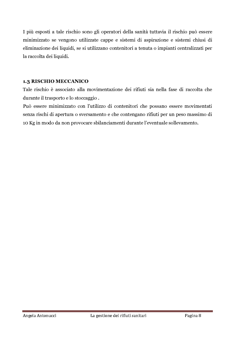 Anteprima della tesi: La gestione dei rifiuti sanitari, Pagina 7