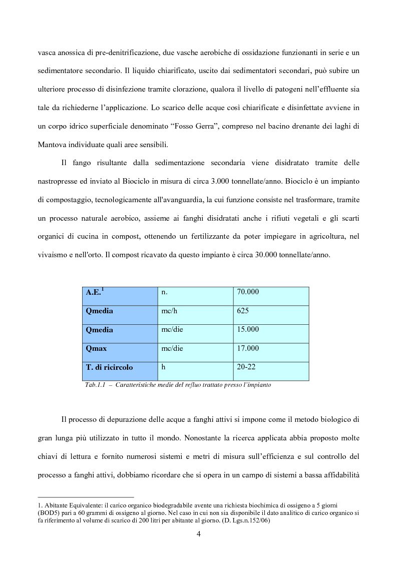 Anteprima della tesi: Caratterizzazione di un impianto di depurazione, Pagina 2