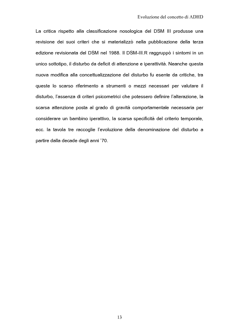 Anteprima della tesi: ADHD Disturbo da deficit dell’attenzione e iperattività: basi psicologiche neuroanatomiche e genetiche, Pagina 11