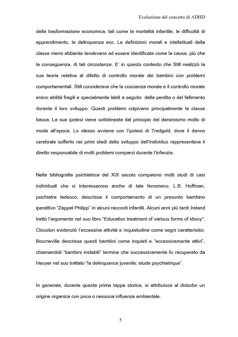 Anteprima della tesi: ADHD Disturbo da deficit dell’attenzione e iperattività: basi psicologiche neuroanatomiche e genetiche, Pagina 3