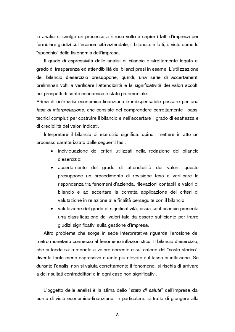 Anteprima della tesi: I limiti dell'analisi di bilancio per indici: il caso Sabaf, Pagina 4