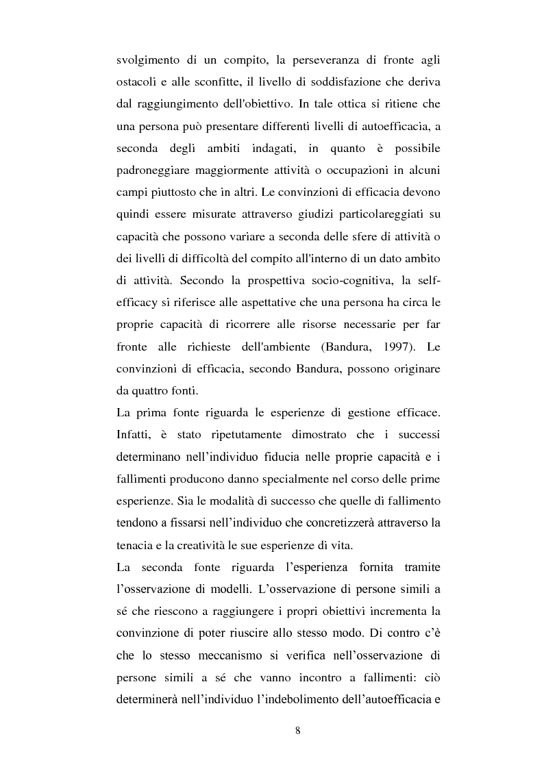 Anteprima della tesi: Autostima, autoefficacia, identità di genere e soddisfazione lavorativa: una ricerca sul campo, Pagina 6