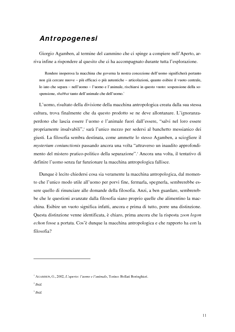 Anteprima della tesi: La frontiera mobile: la macchina antropologica, Pagina 4