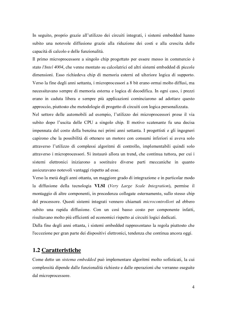 Anteprima della tesi: Principi di progetto di sistemi embedded, Pagina 4