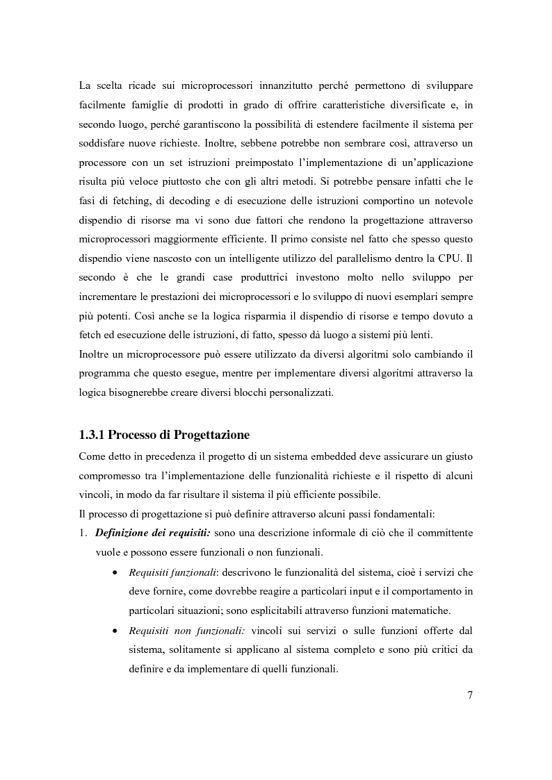 Anteprima della tesi: Principi di progetto di sistemi embedded, Pagina 7
