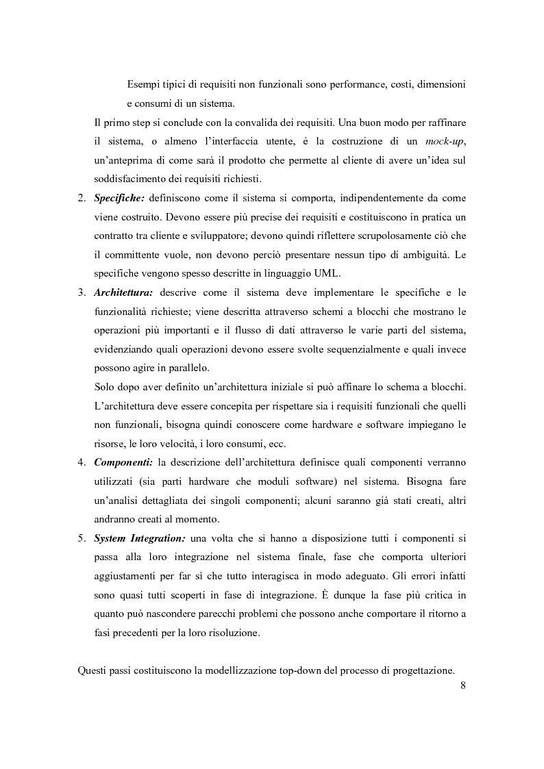 Anteprima della tesi: Principi di progetto di sistemi embedded, Pagina 8