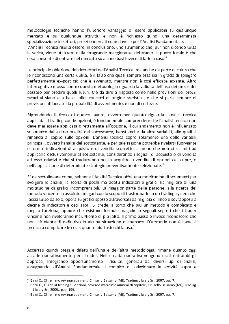 Anteprima della tesi: Analisi tecnica e trading con le opzioni, Pagina 4