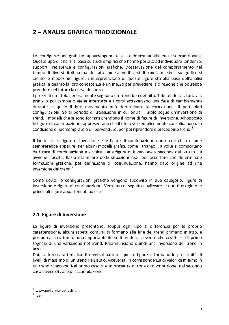 Anteprima della tesi: Analisi tecnica e trading con le opzioni, Pagina 7
