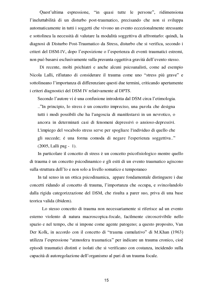 Anteprima della tesi: Il trauma in psicoanalisi: meccanismi di difesa implicati nelle nevrosi post-traumatiche e conseguenze del trauma sulla personalità, Pagina 7
