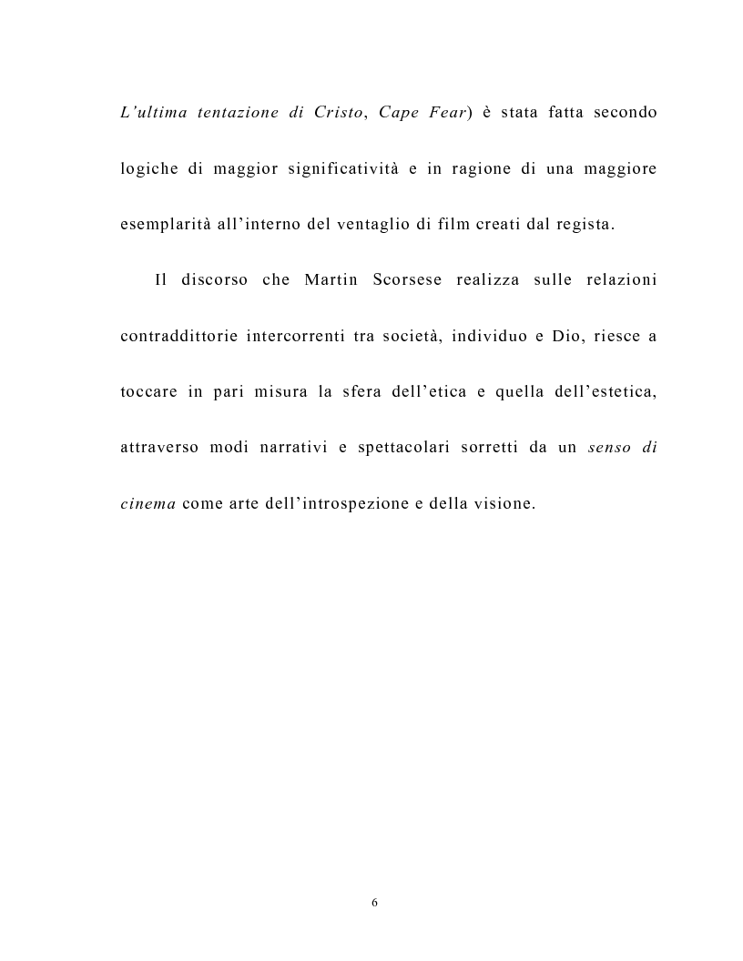 Anteprima della tesi: Martin Scorsese e la critica italiana: la morale e l'iconografia cattolica, Pagina 3