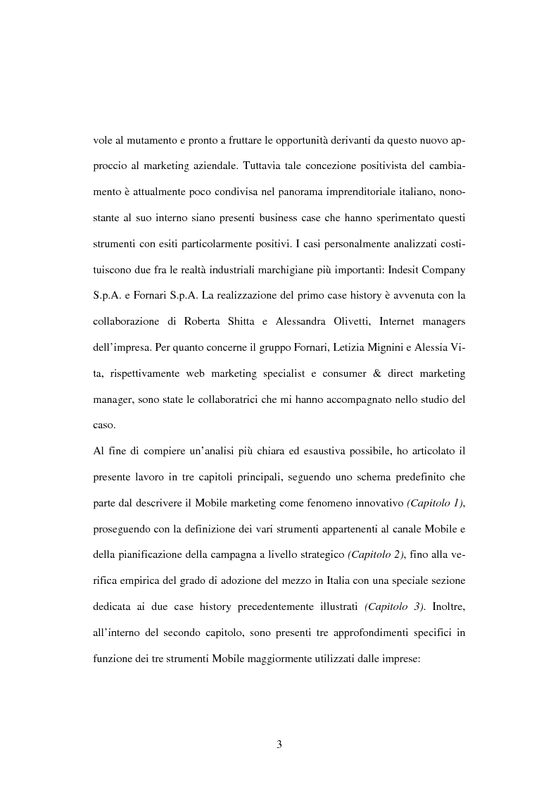 Anteprima della tesi: Il mobile marketing: caratteri, strumenti ed esperienze aziendali, Pagina 3