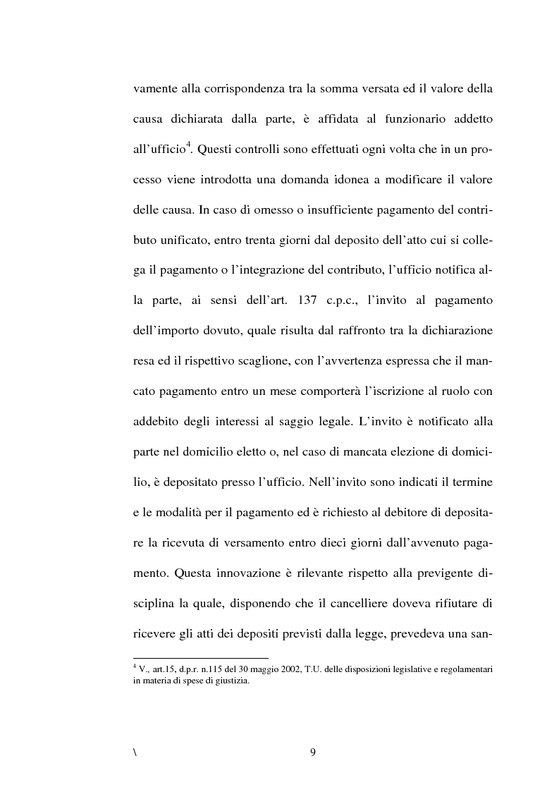 Anteprima della tesi: La disciplina delle spese nel processo civile, Pagina 5