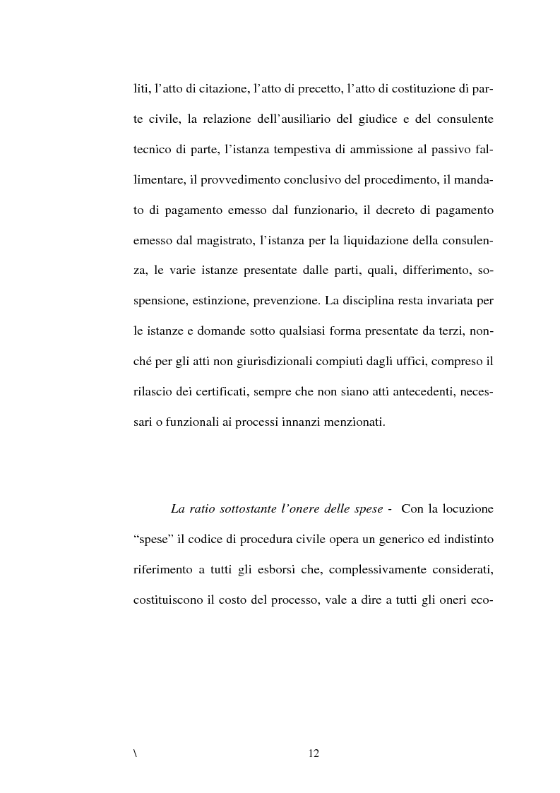Anteprima della tesi: La disciplina delle spese nel processo civile, Pagina 8