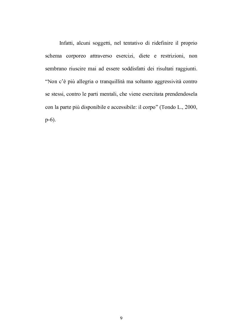 Anteprima della tesi: Dalla psicologia dello sport e benessere, alla psicologia del doping. Ricerca su motivazioni e significati delle manipolazioni corporee del body-builder: integratori e steroidi anabolizzanti., Pagina 6
