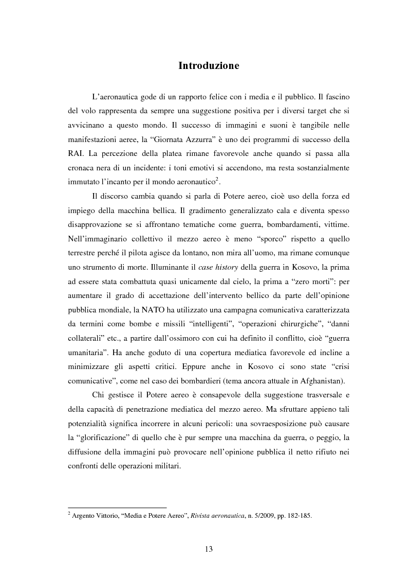 Anteprima della tesi: La comunicazione dell’aeronautica militare, dal 1980 ai giorni nostri. Difformità tra il modello azzurro e la policy interforze., Pagina 5