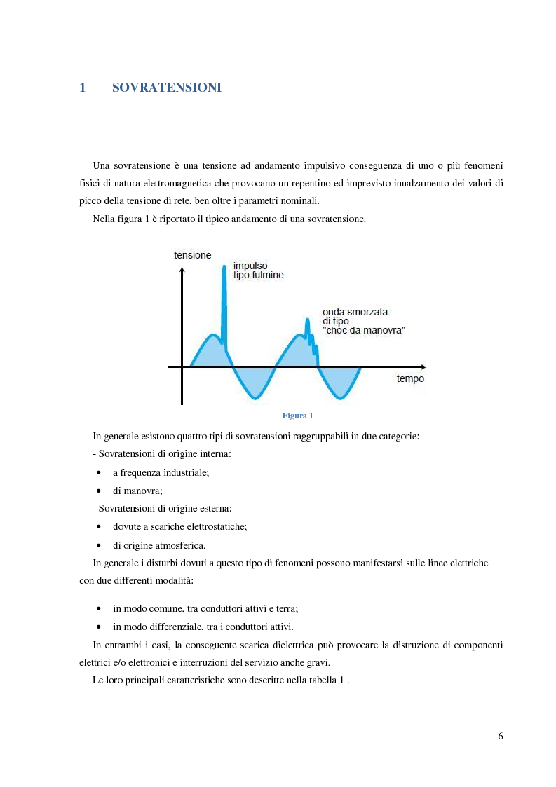 Anteprima della tesi: Protezione dalle sovratensioni: analisi, scelta e dimensionamento degli SPD, Pagina 2