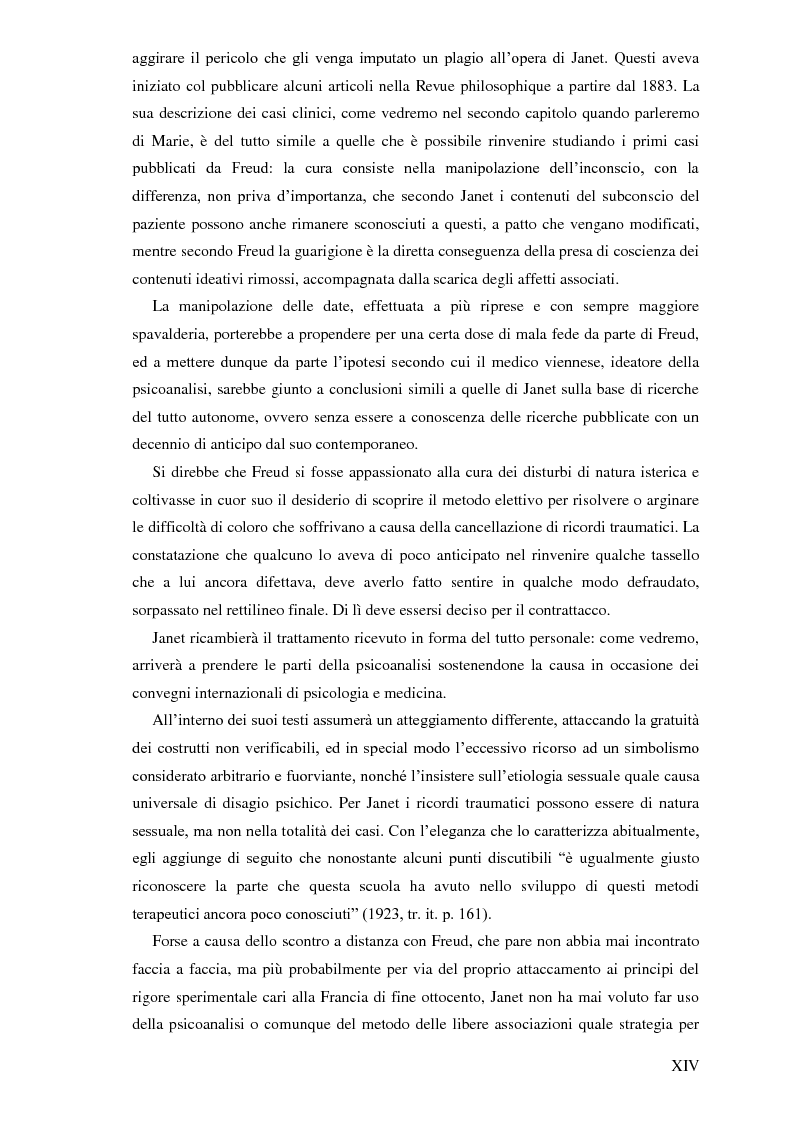 Anteprima della tesi: Pierre Janet, le origini della disaggregazione psicologica, Pagina 10