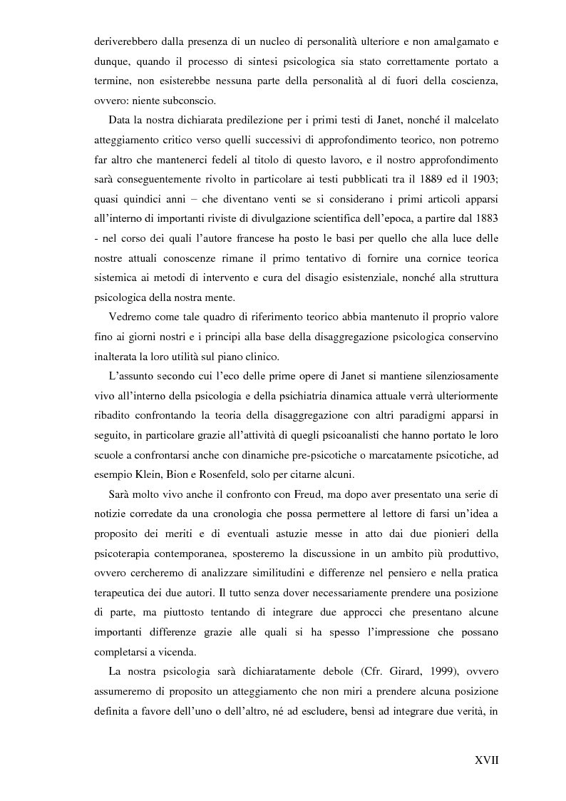 Anteprima della tesi: Pierre Janet, le origini della disaggregazione psicologica, Pagina 13
