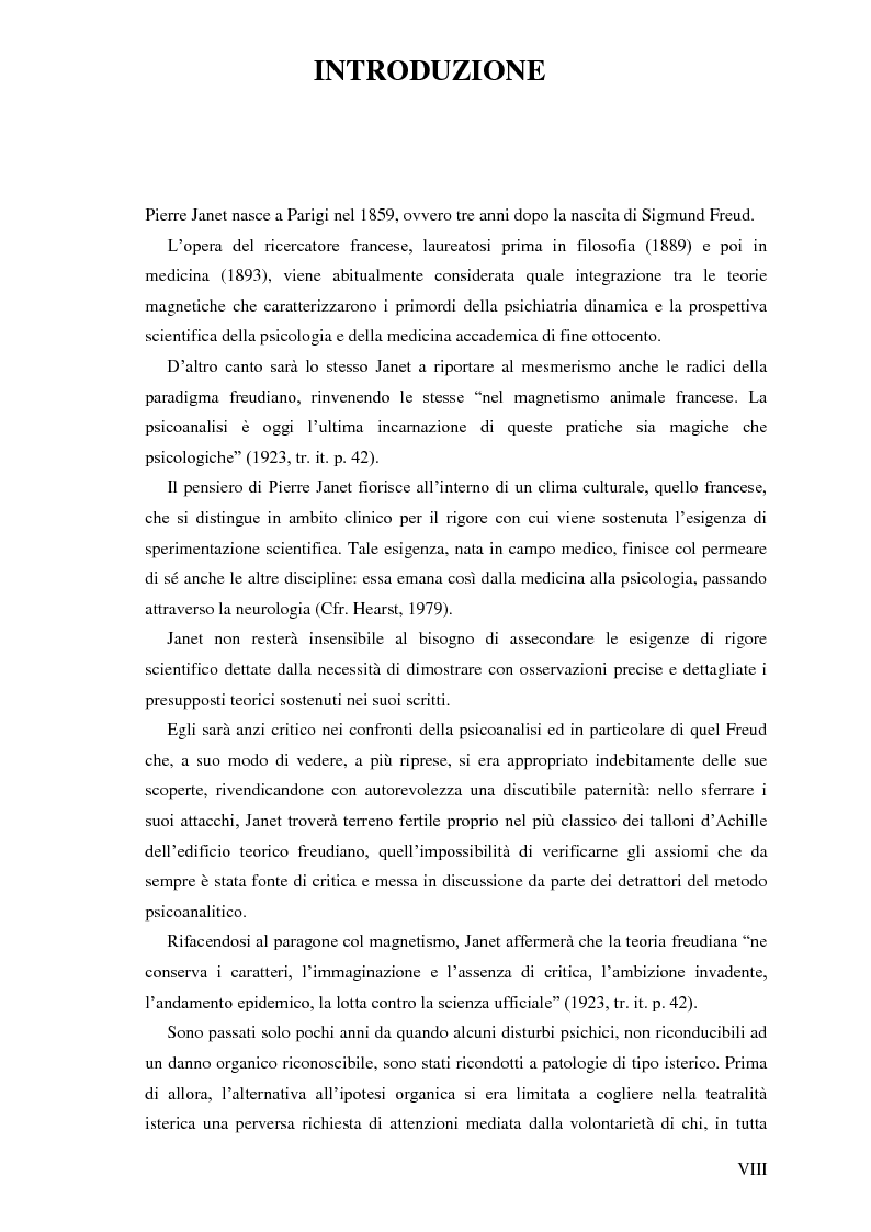 Anteprima della tesi: Pierre Janet, le origini della disaggregazione psicologica, Pagina 4