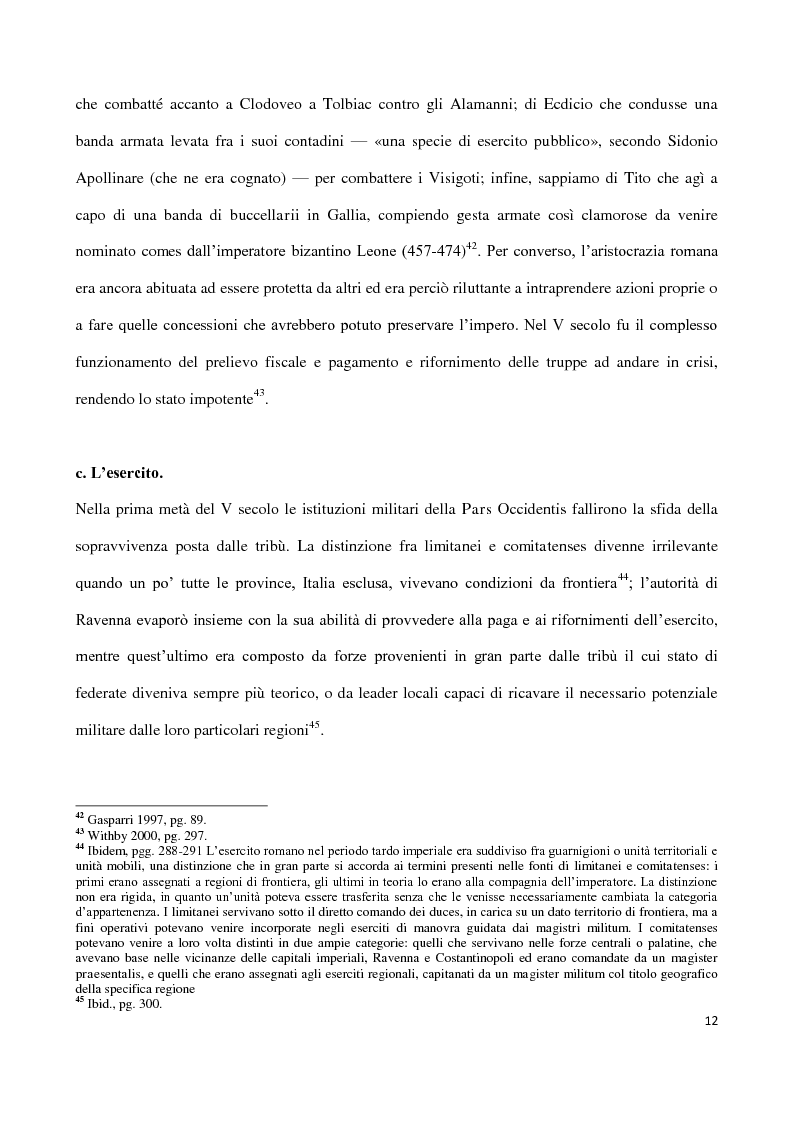 Anteprima della tesi: Valentiniano III e gli Unni, Pagina 12
