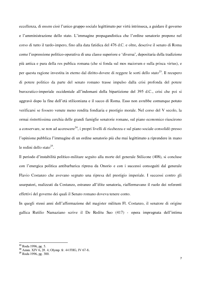 Anteprima della tesi: Valentiniano III e gli Unni, Pagina 7