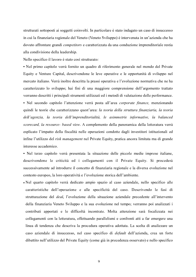 Anteprima della tesi: Il Private Equity nelle finanziarie regionali: un caso di insuccesso, Pagina 3